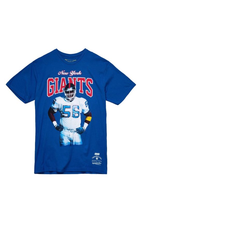 giants lawrence taylor player graphic royal sideline t shirt