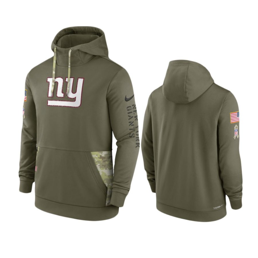 giants olive 2022 salute to service therma hoodie