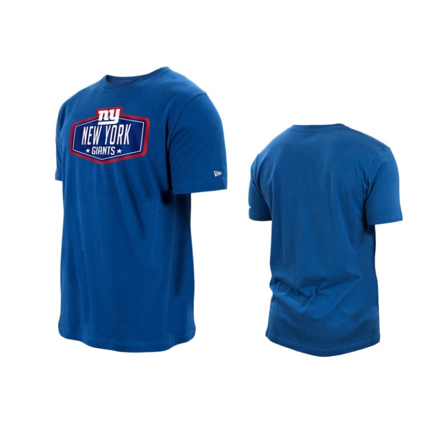 giants royal 2021 nfl draft hook t shirt