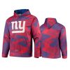 giants royal red static pullover hoodie