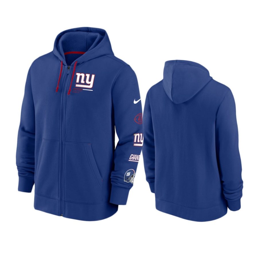 giants royal surrey full zip hoodie