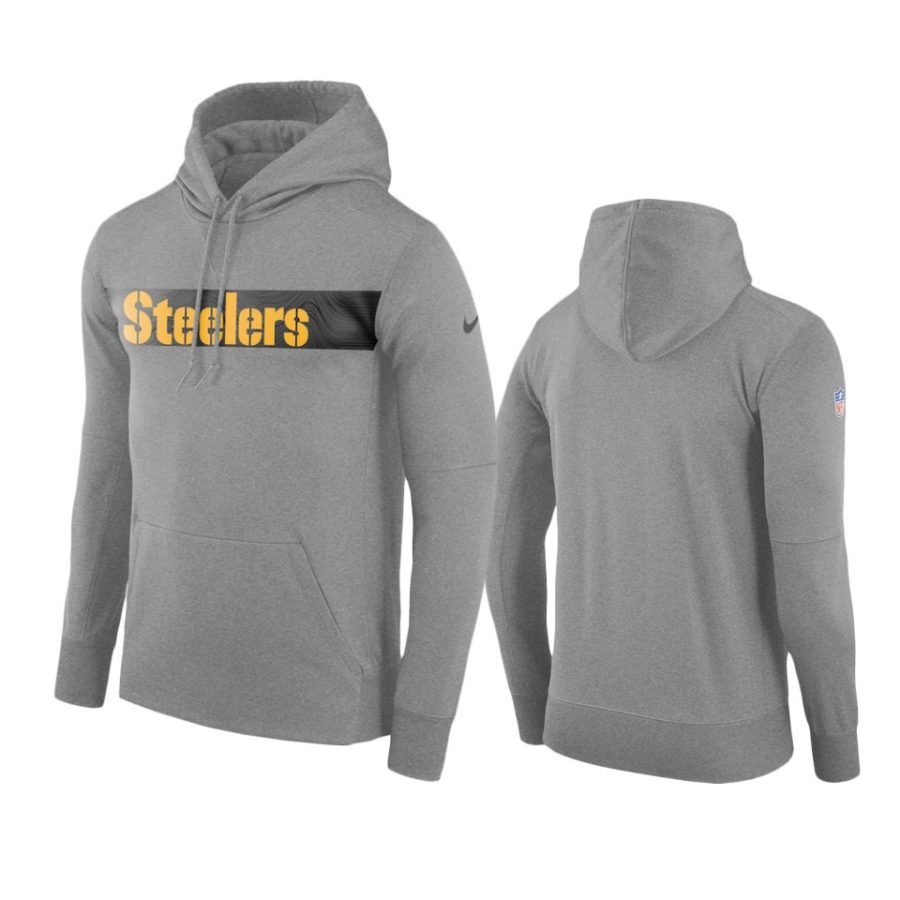 gray team sideline pullover hoodie