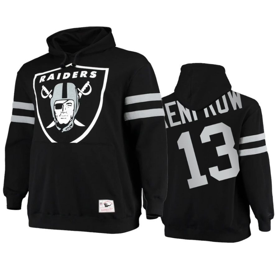 hunter renfrow raiders black big face hoodie