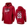 isaiah oliver falcons red sideline lockup hoodie