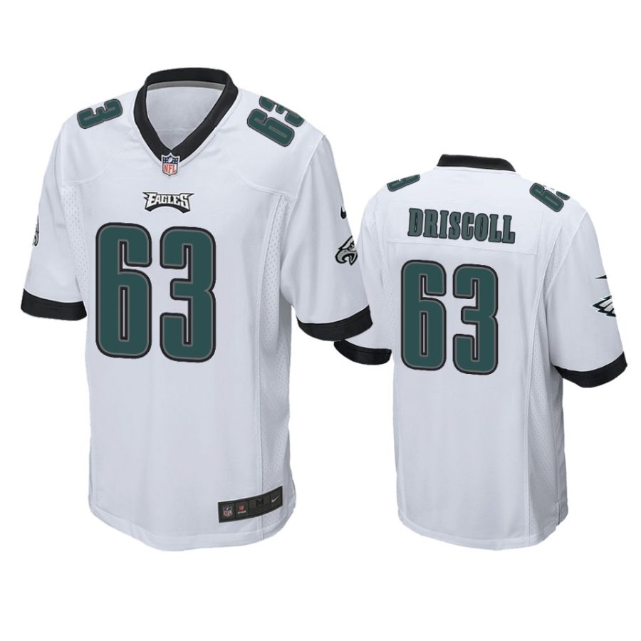 jack driscoll eagles white game jersey