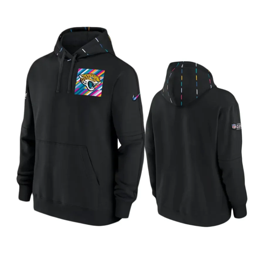 jacksonville jaguars black 2023 nfl crucial catch club hoodie