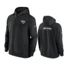 jaguars black sideline club fleece hoodie