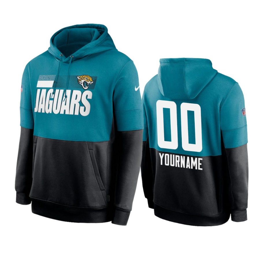 jaguars custom black sideline impact lockup hoodie