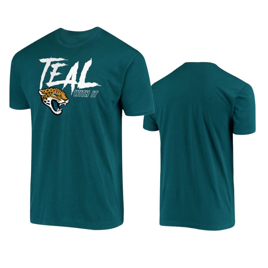 jaguars teal team logo t shirt