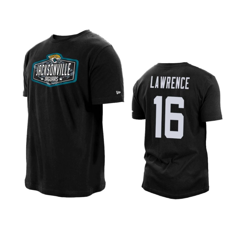 jaguars trevor lawrence black 2021 nfl draft hook t shirt