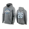 jahmyr gibbs lions heather gray 2023 nfc north division champions locker room trophy collection hoodie