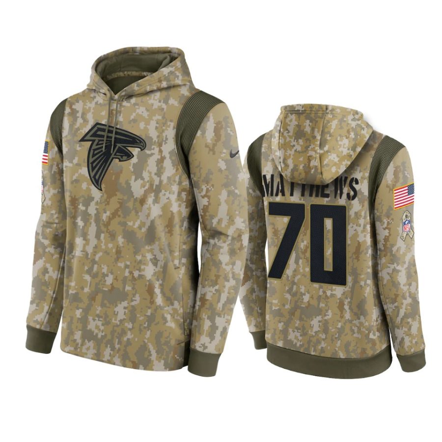 jake matthews falcons camo 2021 salute to service therma hoodie