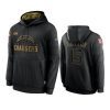 jalen guyton chargers black 2020 salute to service sideline performance hoodie