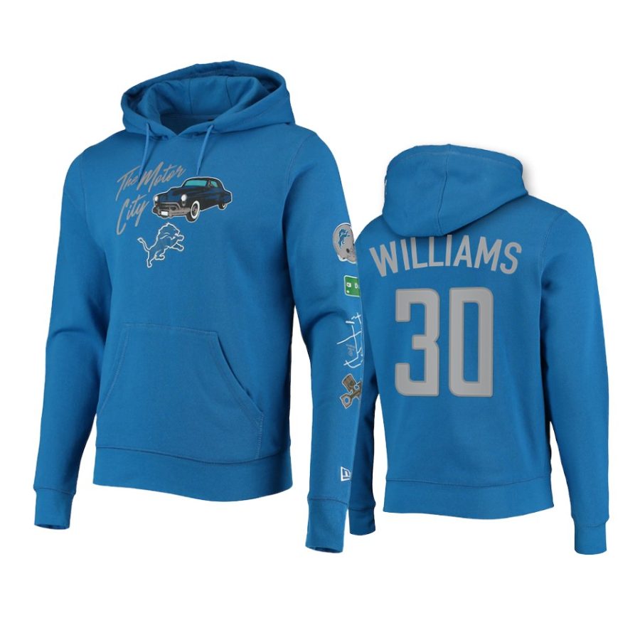 jamaal williams lions blue city transit hoodie