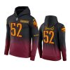 jamin davis commanders burgundy color crash hoodie