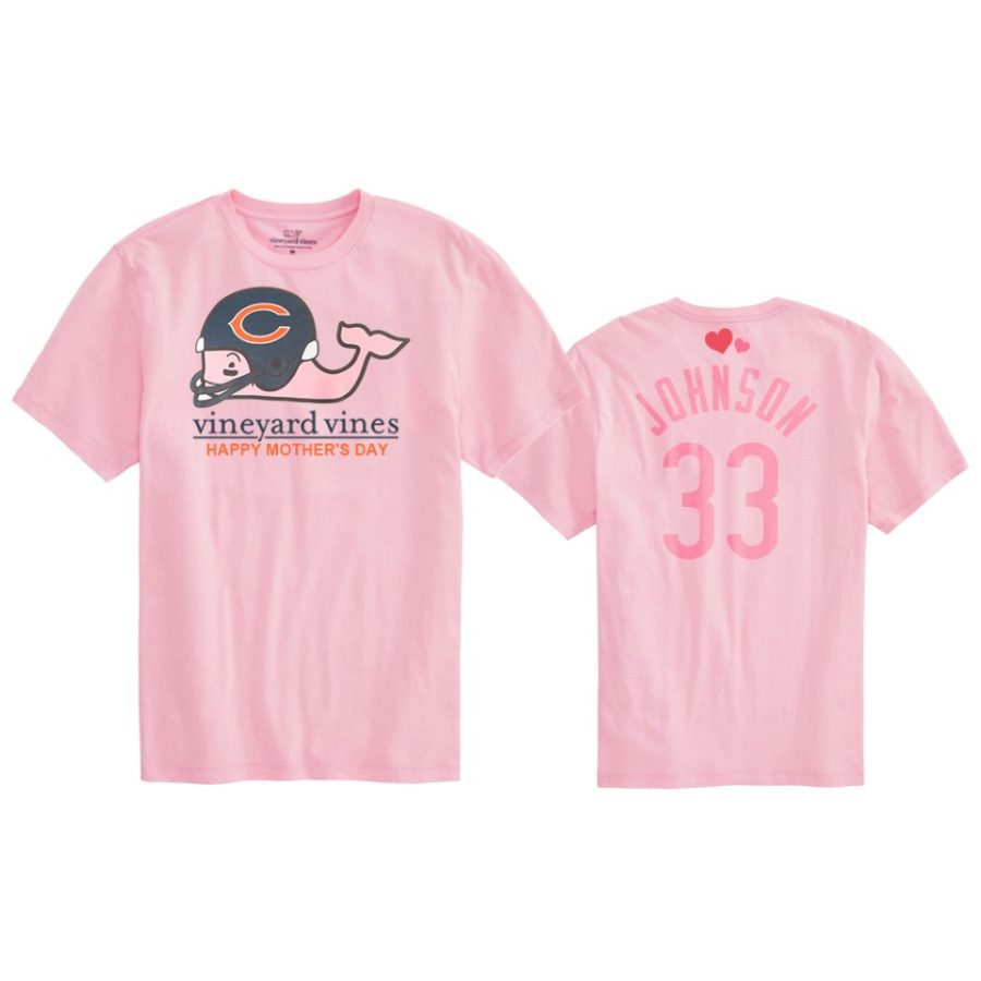 jaylon johnson bears pink mothers day t shirt