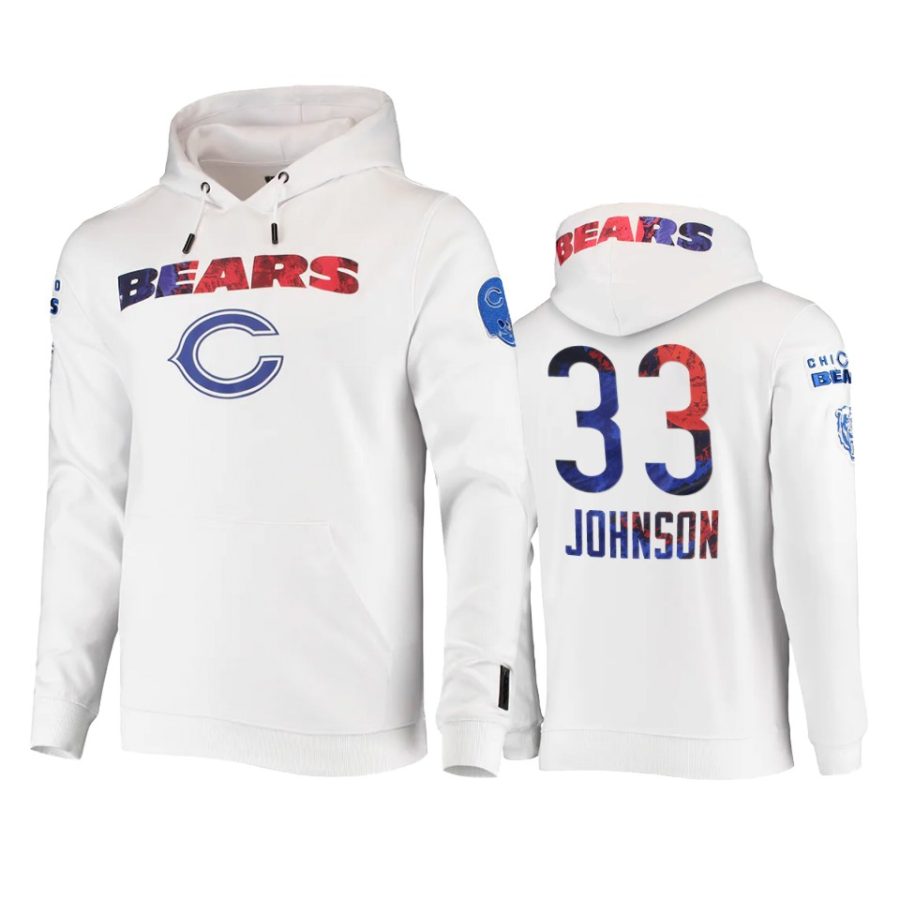 jaylon johnson bears white americana hoodie