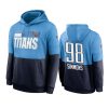 jeffery simmons titans blue navy sideline impact lockup hoodie