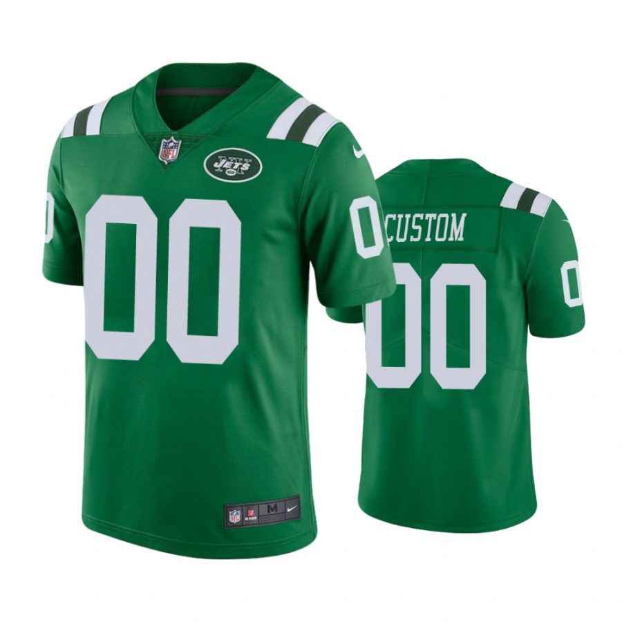 jets 00 custom green color rush limited jersey