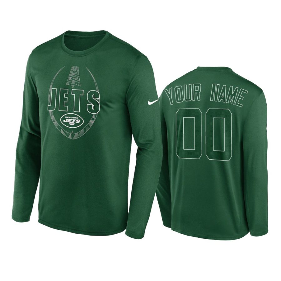 jets custom green icon legend performance t shirt