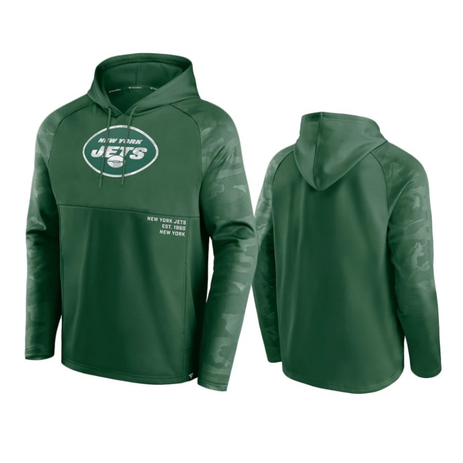 jets green shade defender raglan pullover hoodie