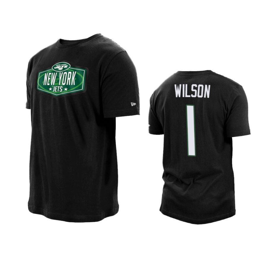 jets zach wilson black 2021 nfl draft hook t shirt