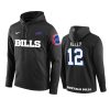 jim kelly bills black circuit wordmark hoodie