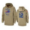 jim kelly bills tan 2019 salute to service sideline therma hoodie