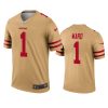 jimmie ward 49ers inverted legend gold jersey