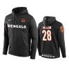 joe mixon bengals black circuit wordmark hoodie