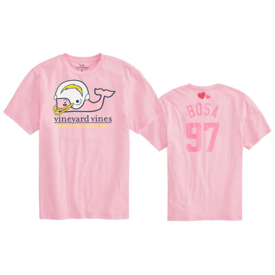 joey bosa chargers pink 2020 mothers day t shirt