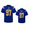 joey bosa chargers royal color rush game jersey