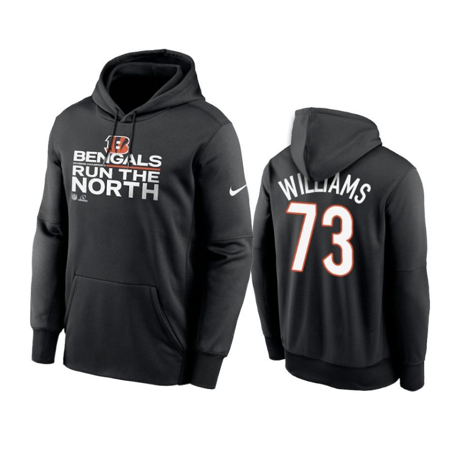 jonah williams bengals black 2021 afc north division champions hoodie