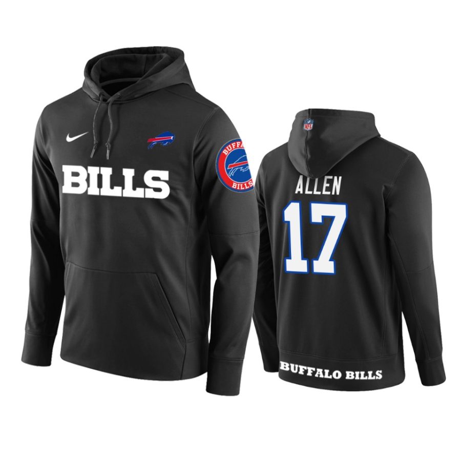 josh allen bills black circuit wordmark hoodie