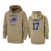 josh allen bills tan 2019 salute to service sideline therma hoodie