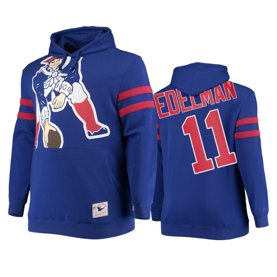 julian edelman patriots royal big face hoodie