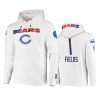 justin fields bears white americana hoodie