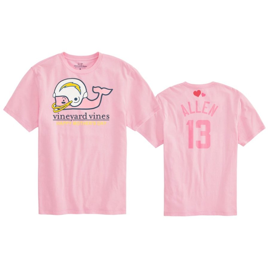 keenan allen chargers pink 2020 mothers day t shirt