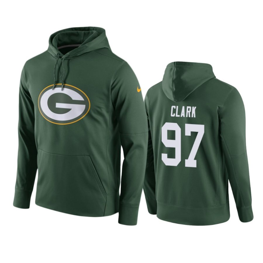 kenny clark packers green circuit logo hoodie