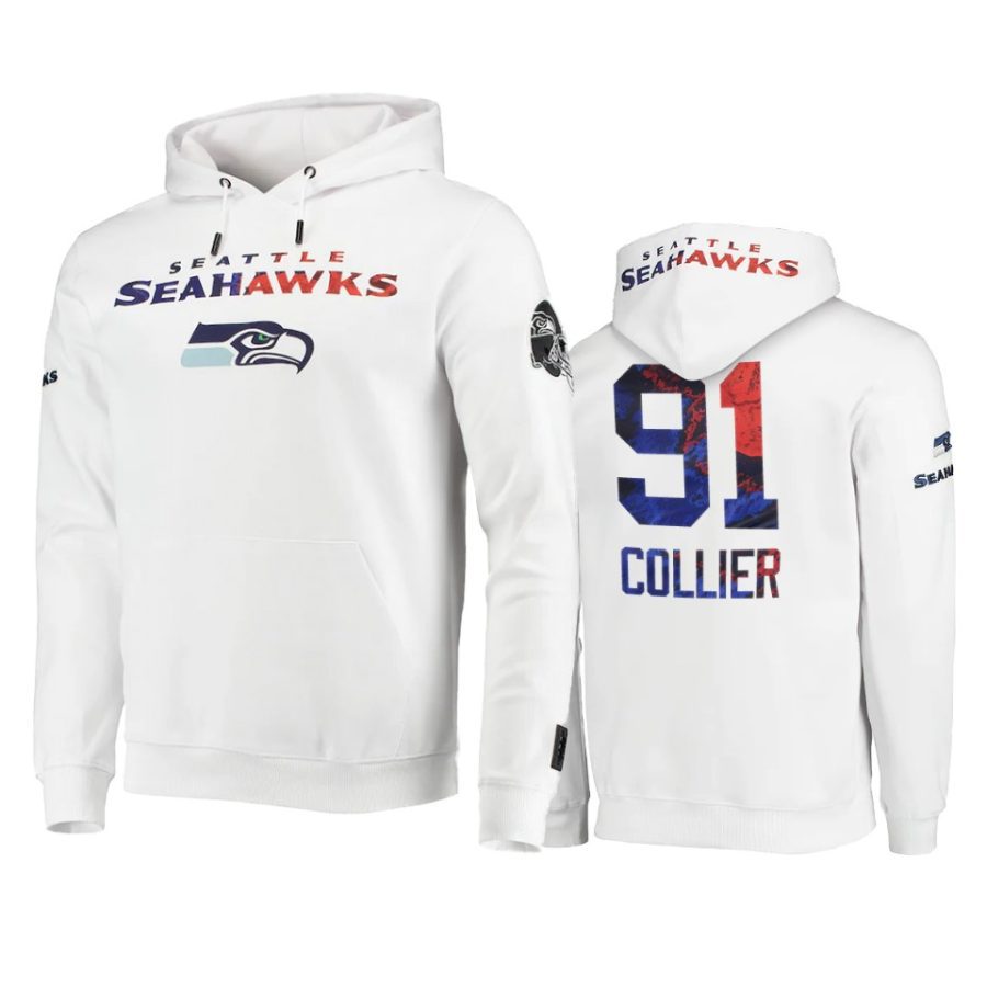 l.j. collier seahawks white americana hoodie