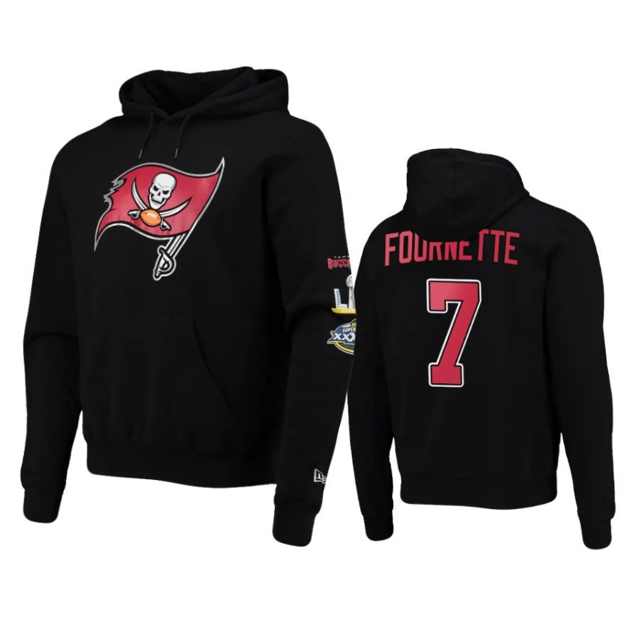 leonard fournette buccaneers black super bowl champions hoodie