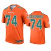 liam eichenberg dolphins 2021 inverted legend orange jersey