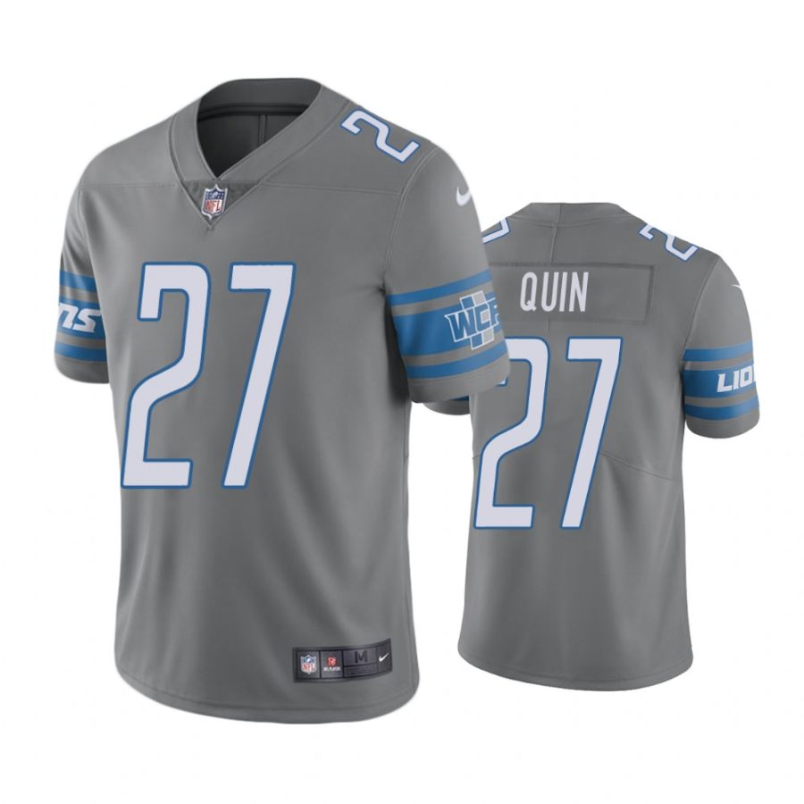 lions 27 glover quin steel color rush limited jersey