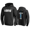 lions black number 1 dad pullover hoodie