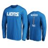 lions blue number 1 dad long sleeve t shirt