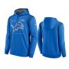 lions blue sideline logo performance hoodie