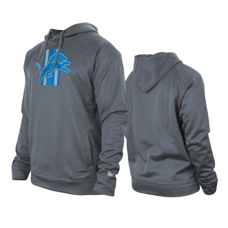 lions gray training camp raglan hoodie