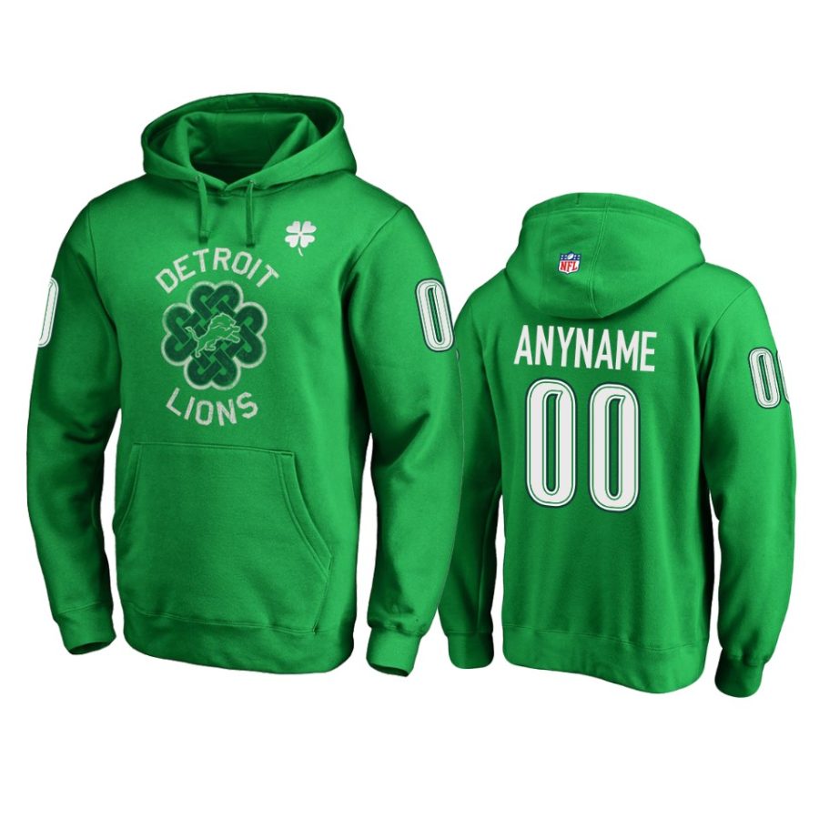 lions kelly green custom st. patricks day hoodie