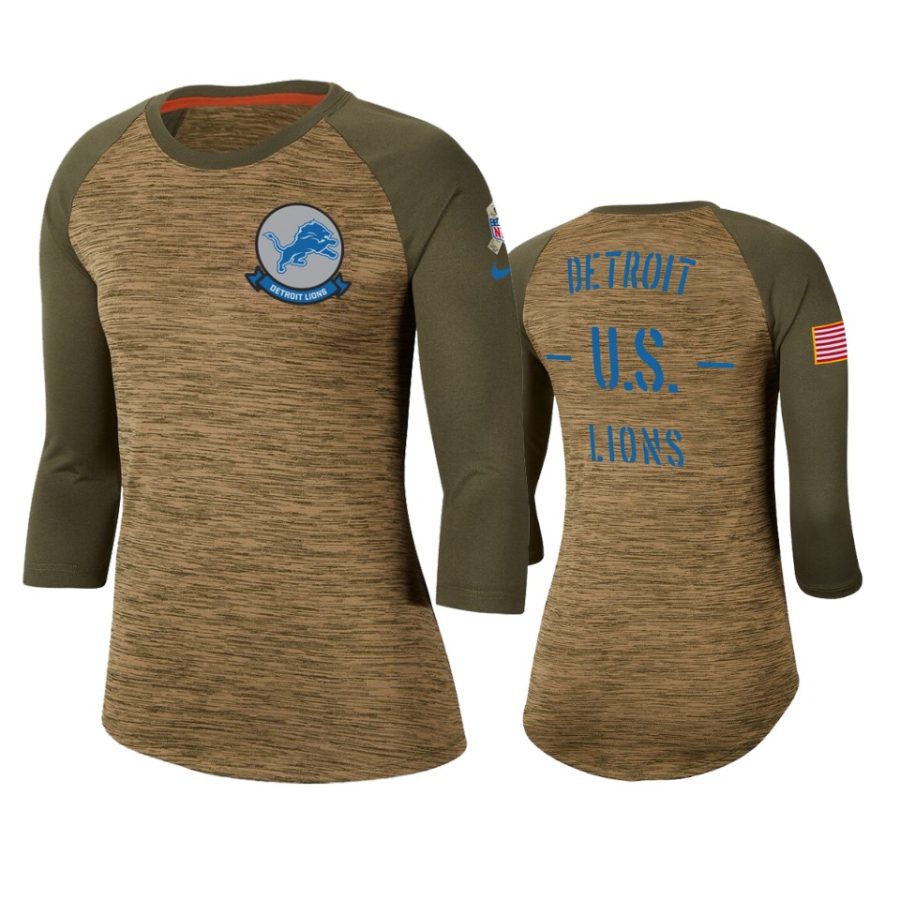 lions khaki 2019 salute to service legend scoopneck raglan t shirt