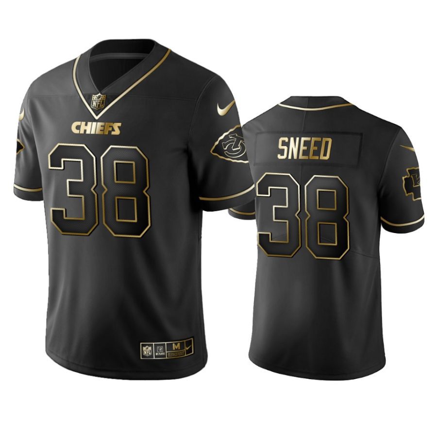 ljarius sneed chiefs black golden edition jersey